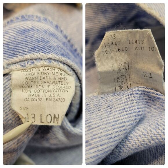 Lee Vintage  Mom Jeans Ultra Light Acid Wash Cotton High-waisted Size 13 Long - Picture 3 of 16